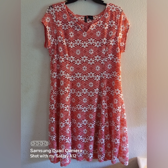 New Directions Pink and White Floral Dress - Picture 8 of 10